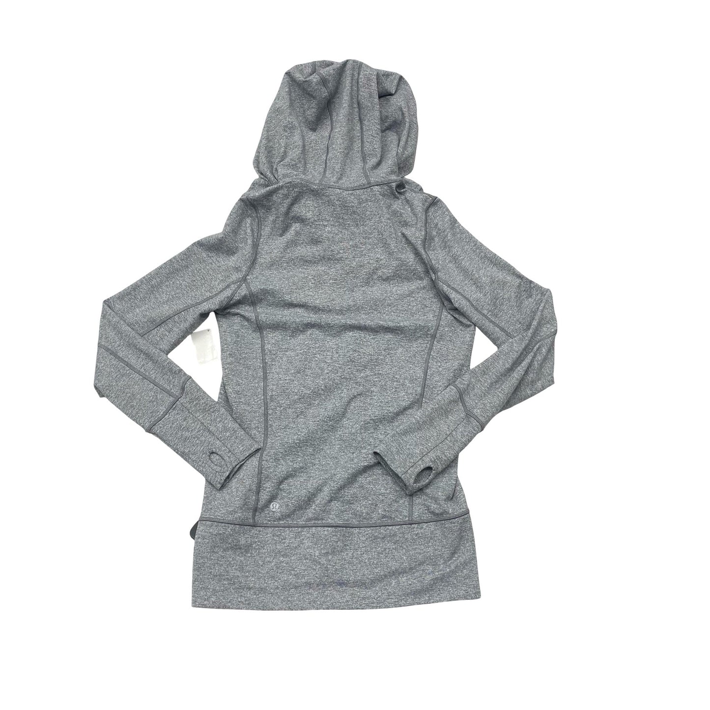 Athletic Jacket By Lululemon In Grey, Size:8