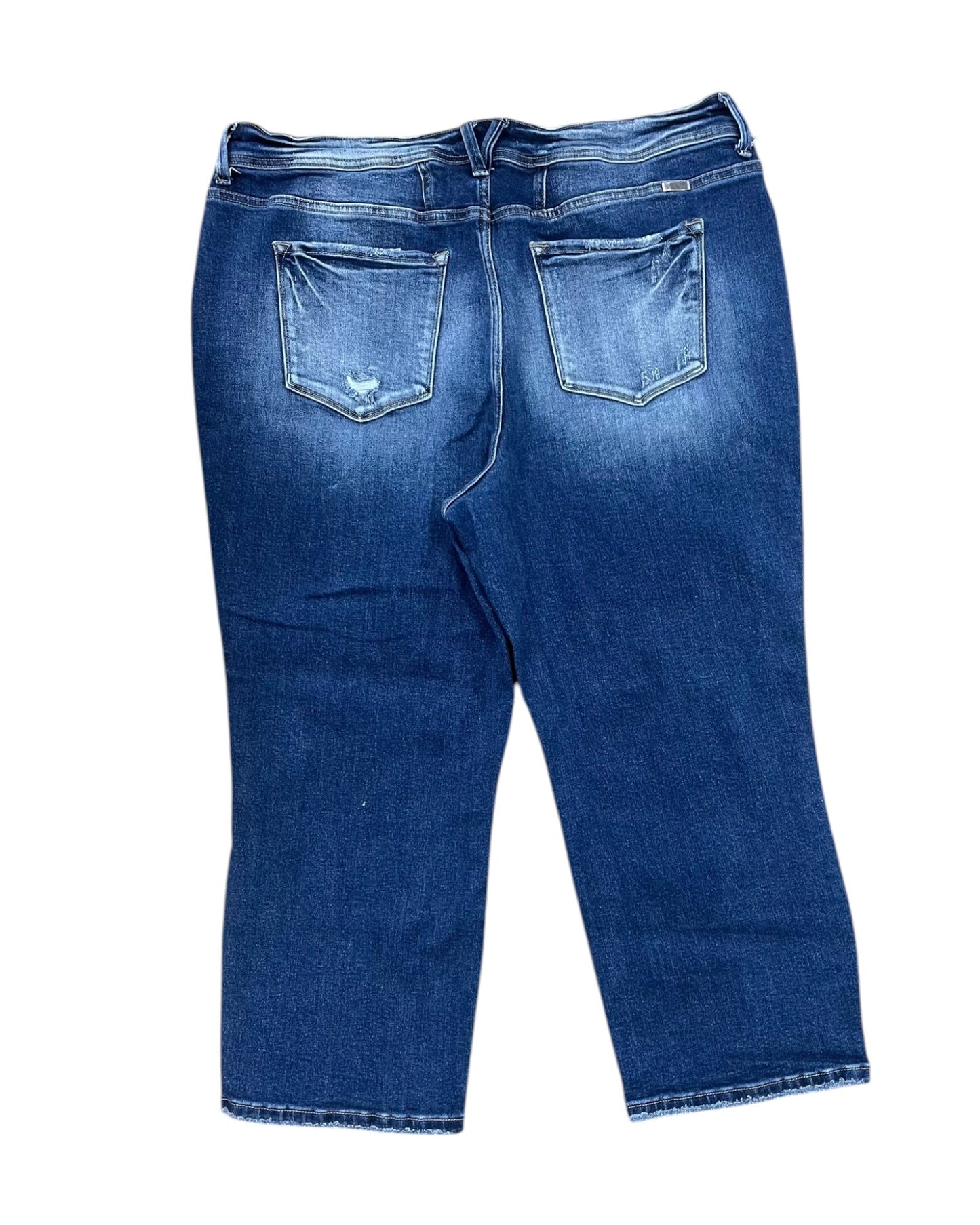Jeans Cropped By Kancan In Blue Denim, Size:20