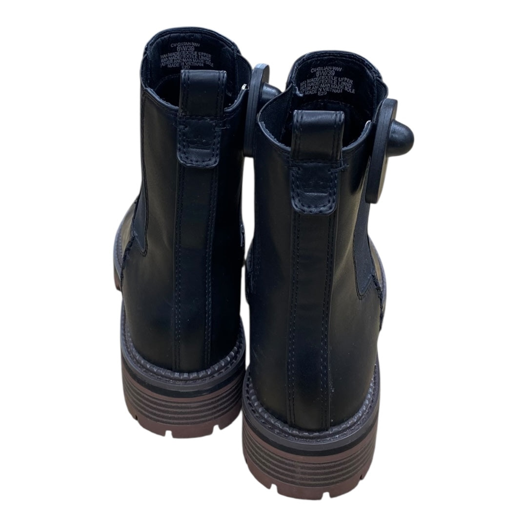 Boots Ankle Flats By Crown Vintage In Black, Size:8