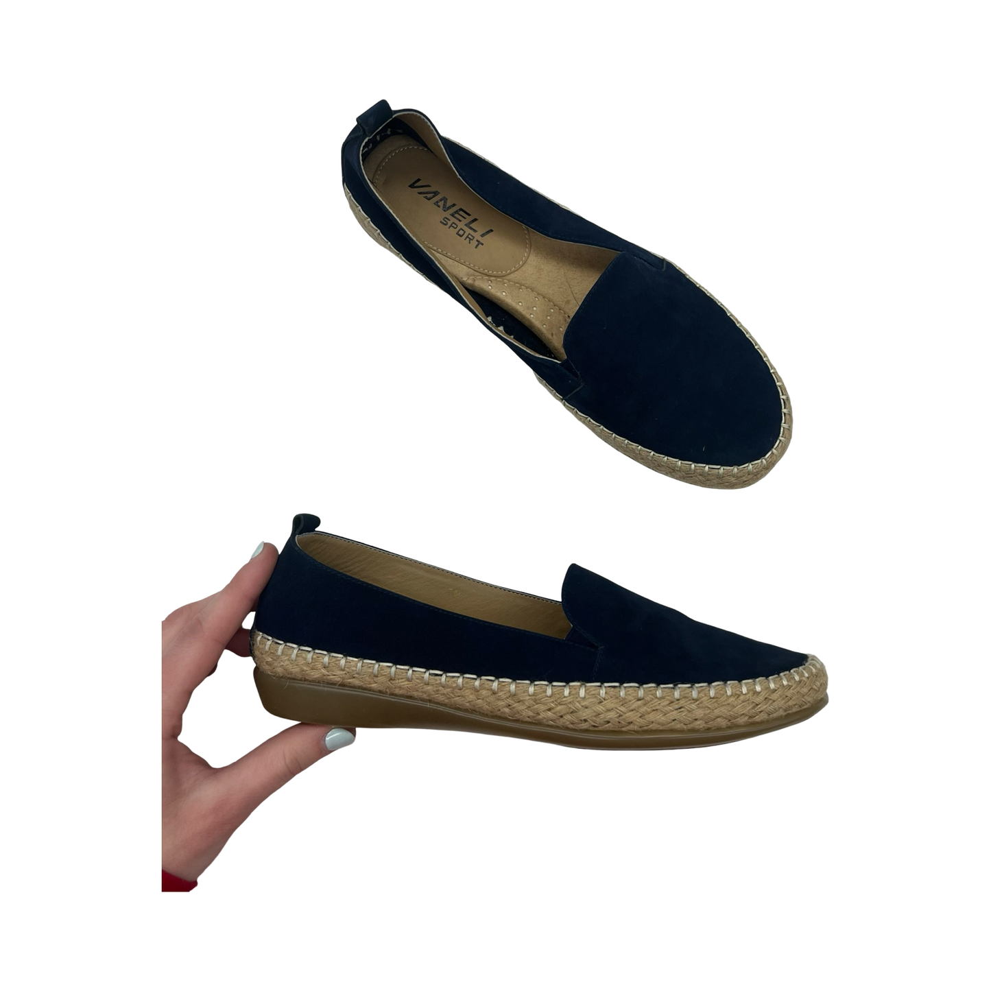 Shoes Flats By Vaneli In Blue, Size:7