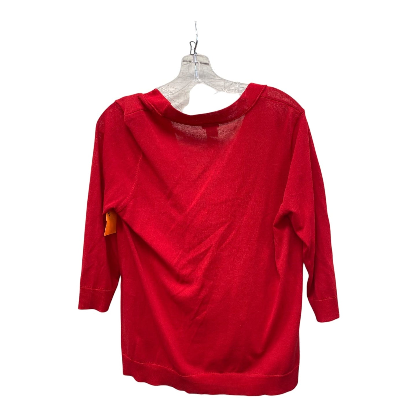 Sweater Cardigan By Chicos In Red, Size:M