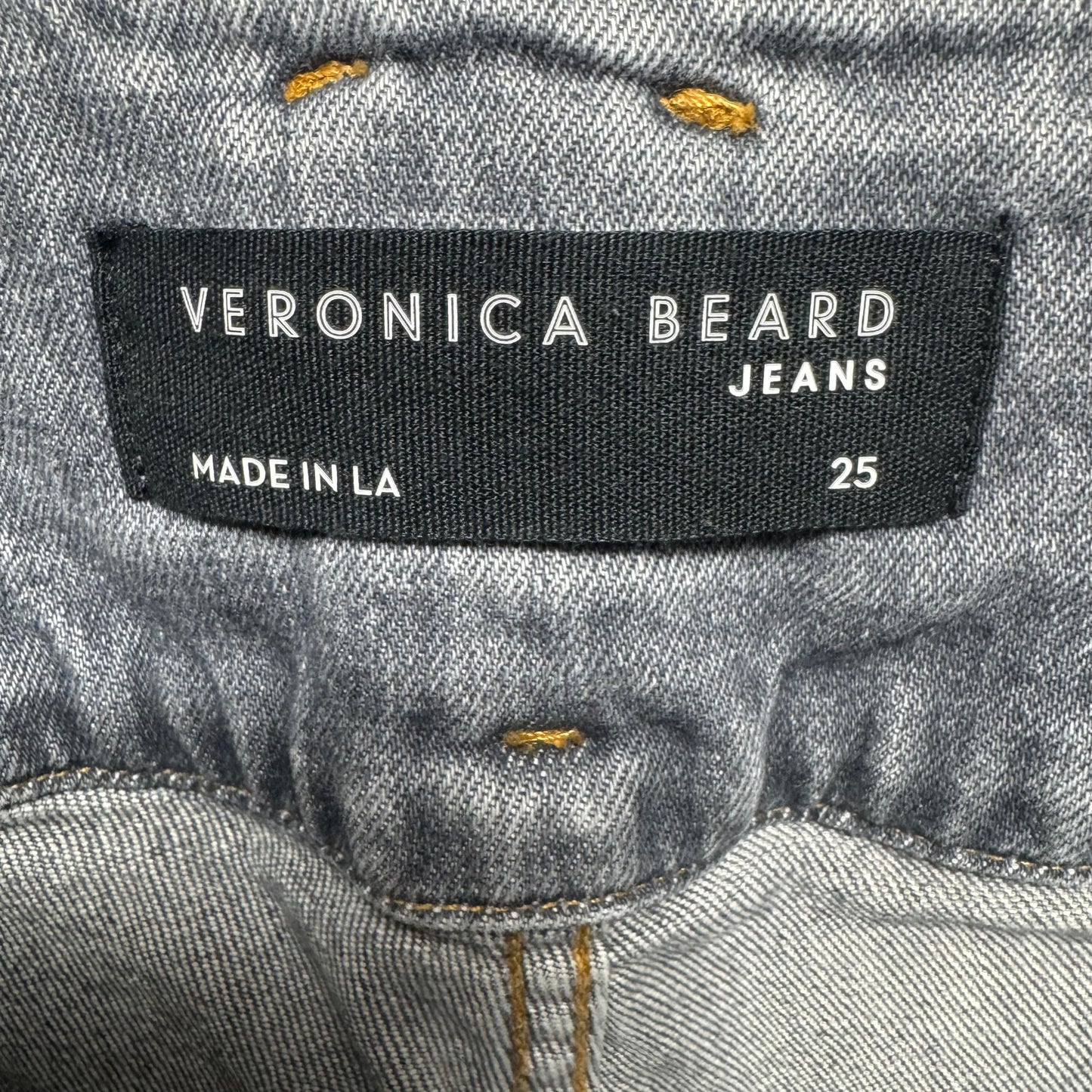 Logan Slim Straight Extra High Rise Jeans By Veronica Beard In Grey, Size: 0/25