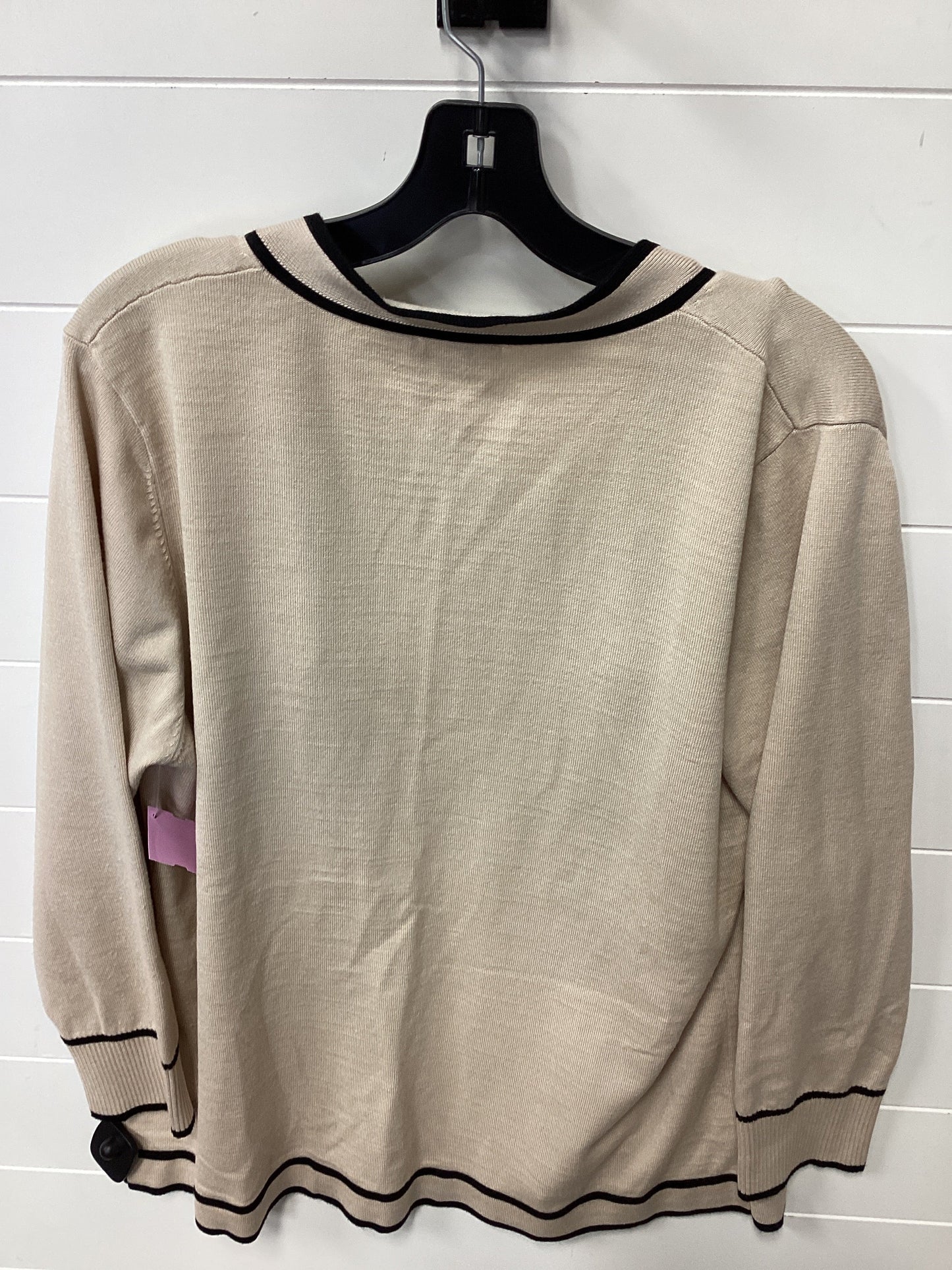Top Ls By Milano In Cream, Size:Xl