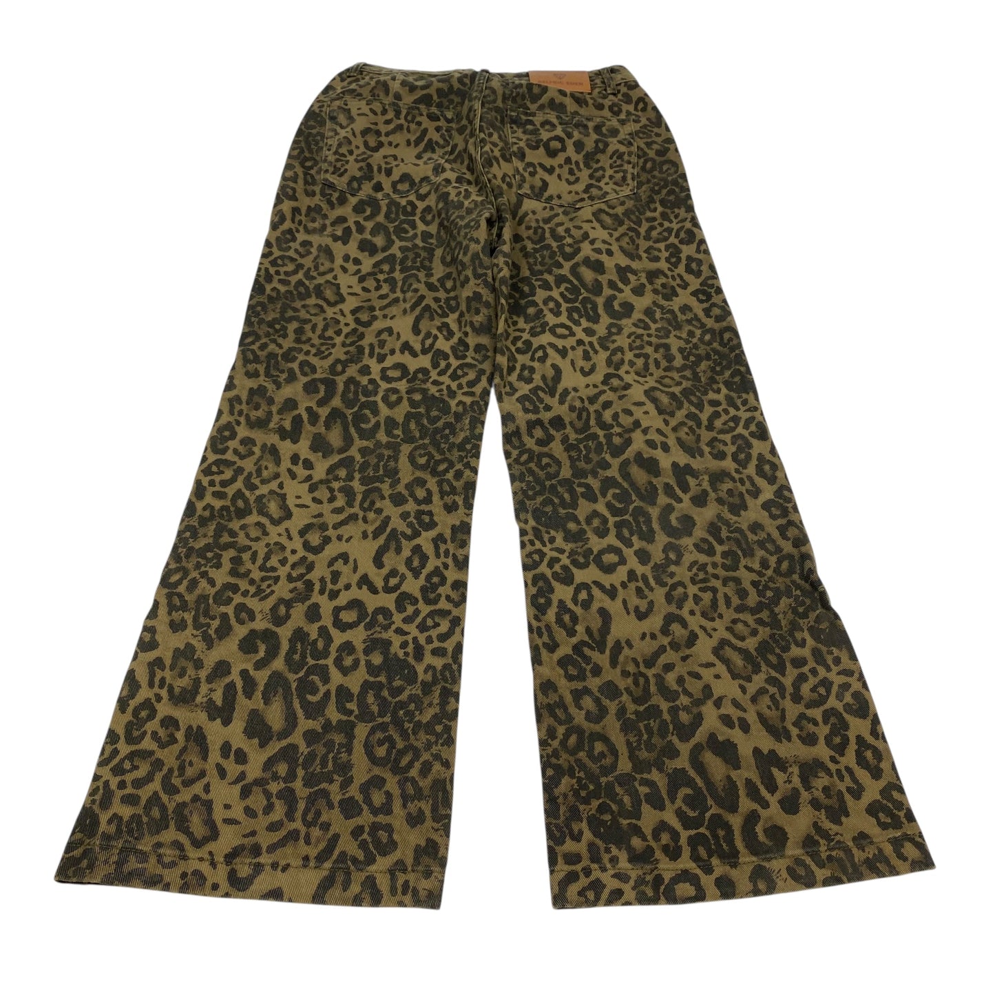 Jeans Wide Leg By Aelfric Eden In Brown Denim, Size:12