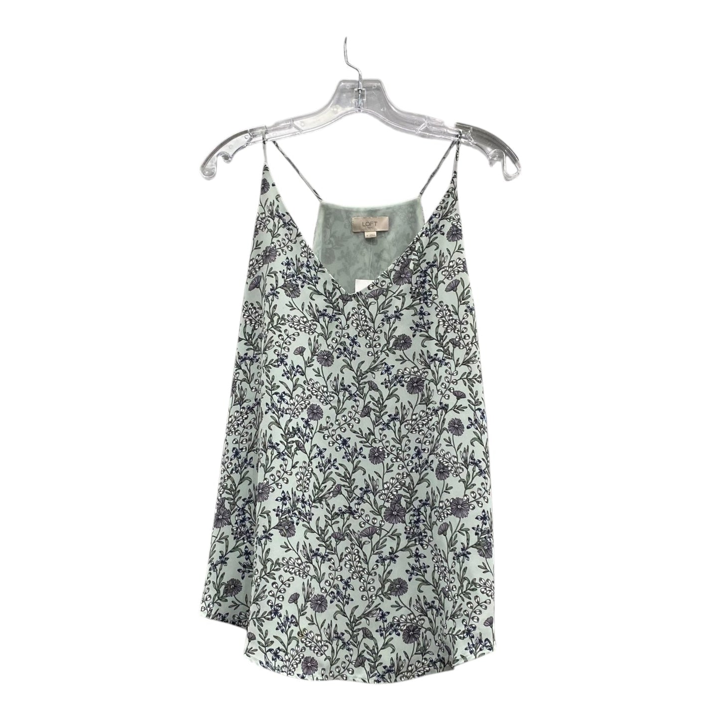 Top Sleeveless By Loft In Green, Size:M