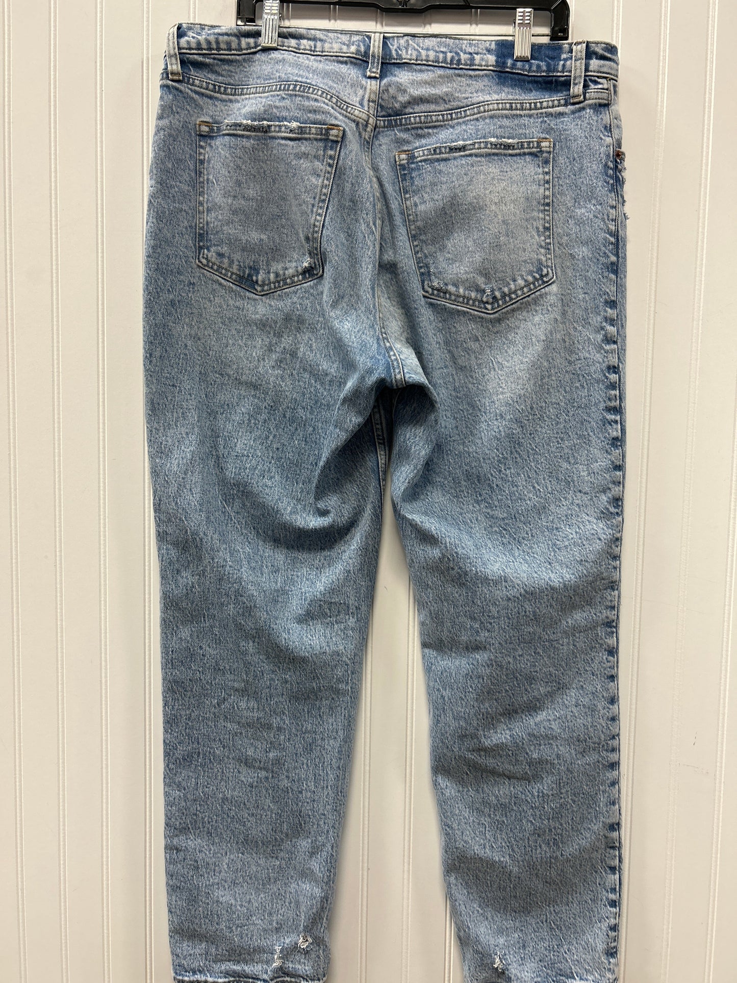 Jeans Straight By Abercrombie And Fitch In Blue Denim, Size:16