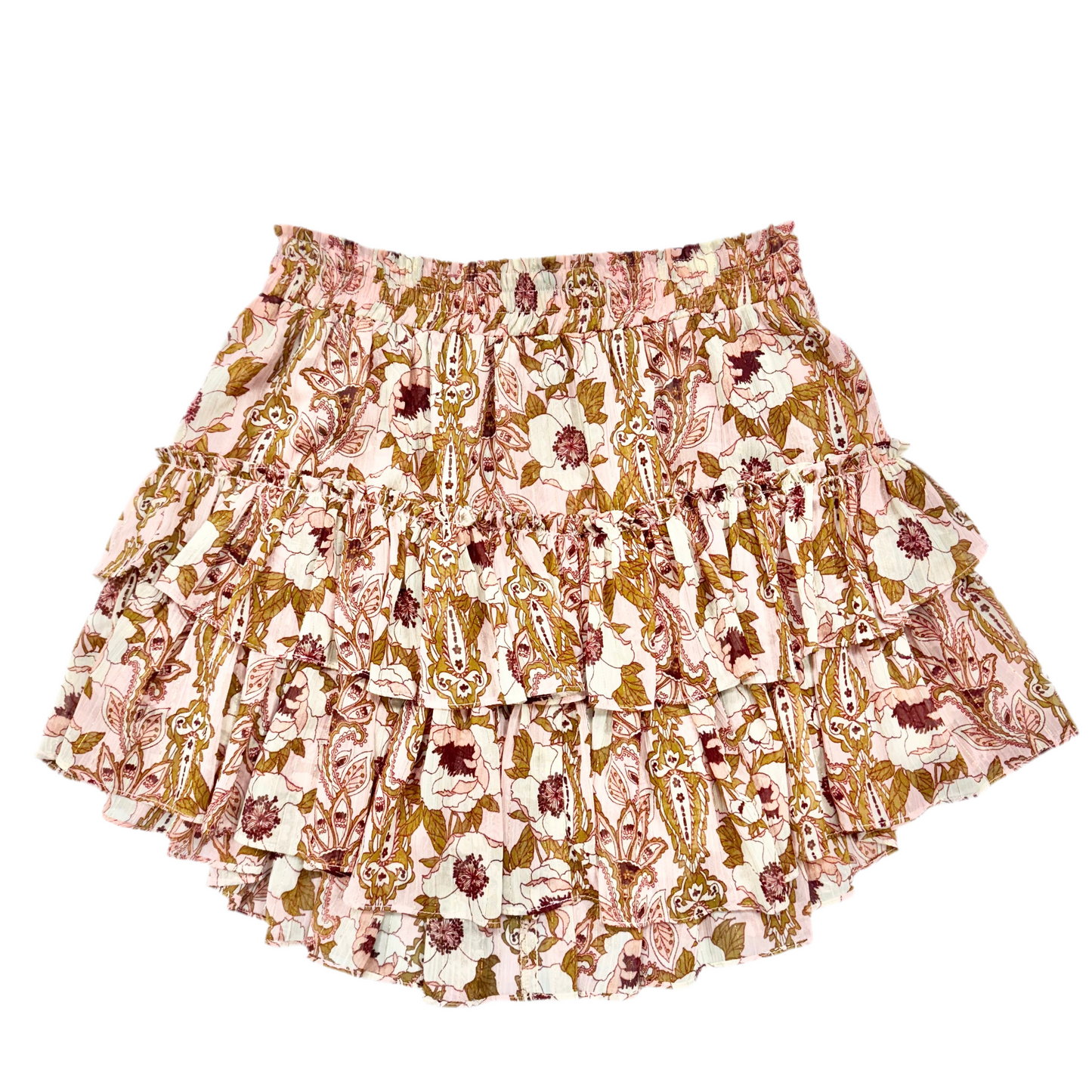 Skirt Mini & Short By Misa La In Floral Print, Size: M