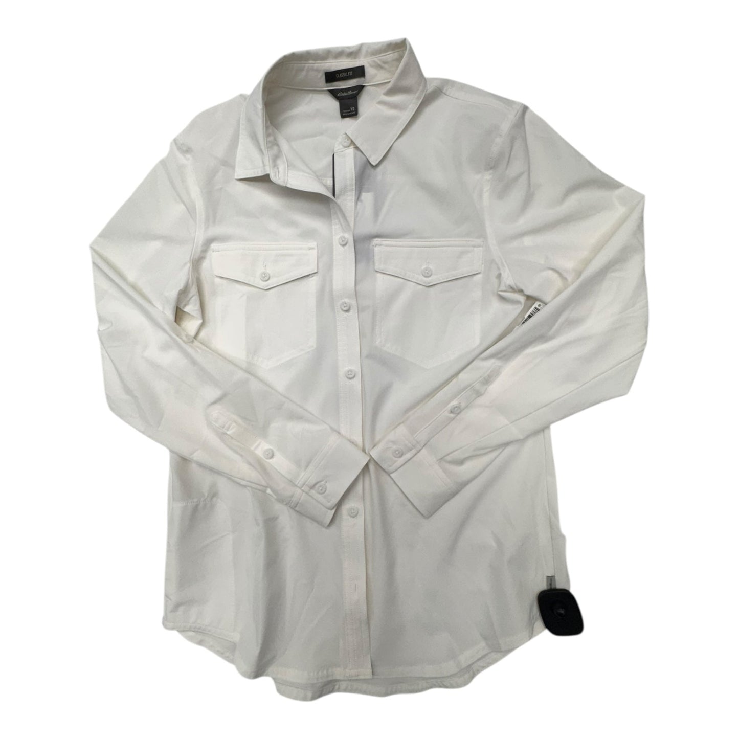 Top Ls By Eddie Bauer In White, Size:Xs