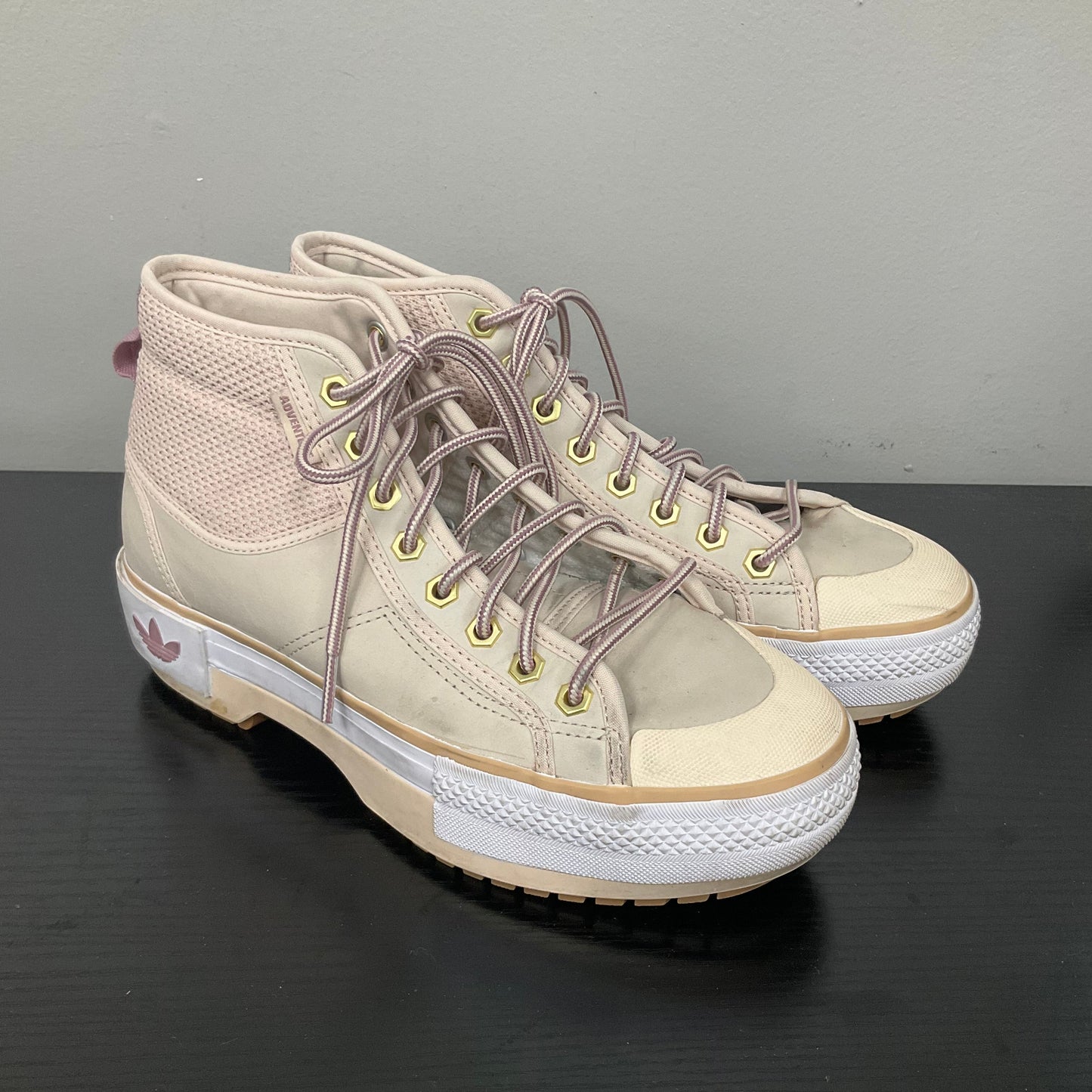 SHOES SNEAKERS PLATFORM by ADIDAS In PINK & TAN, Size: 8