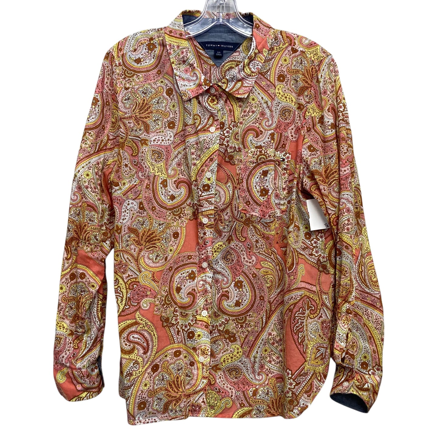 Top Ls By Tommy Hilfiger In Paisley Print, Size:L