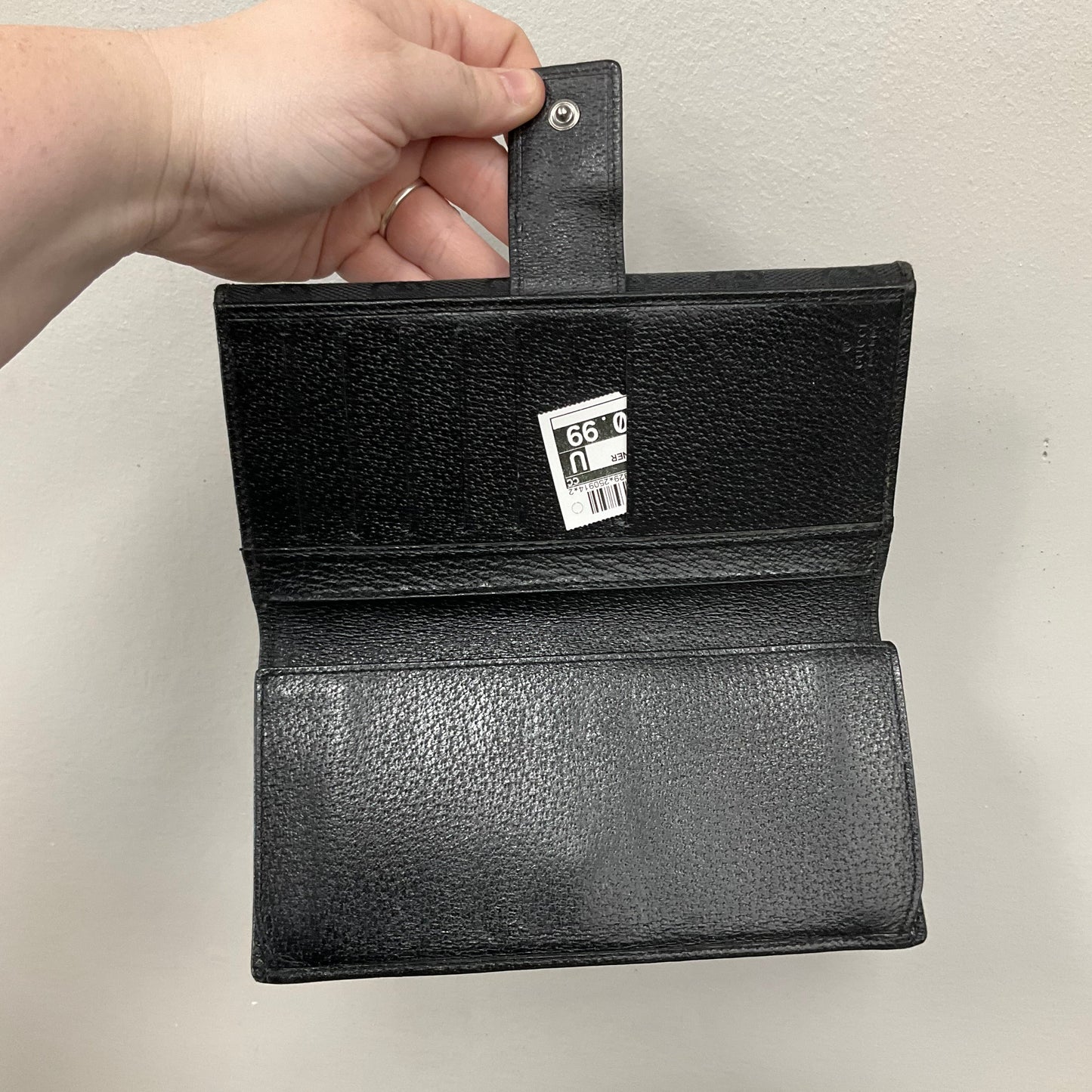 Wallet Luxury Designer By Gucci In Black, Size:Medium