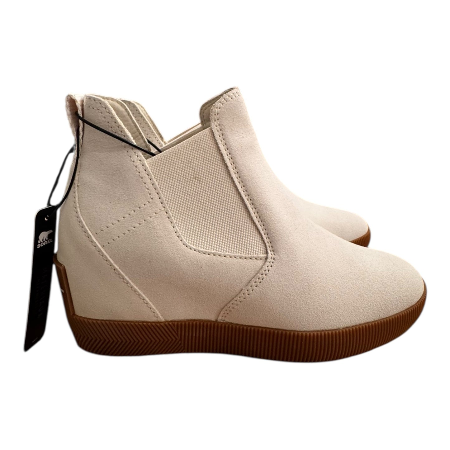 Boots Designer By Sorel In Cream, Size:7