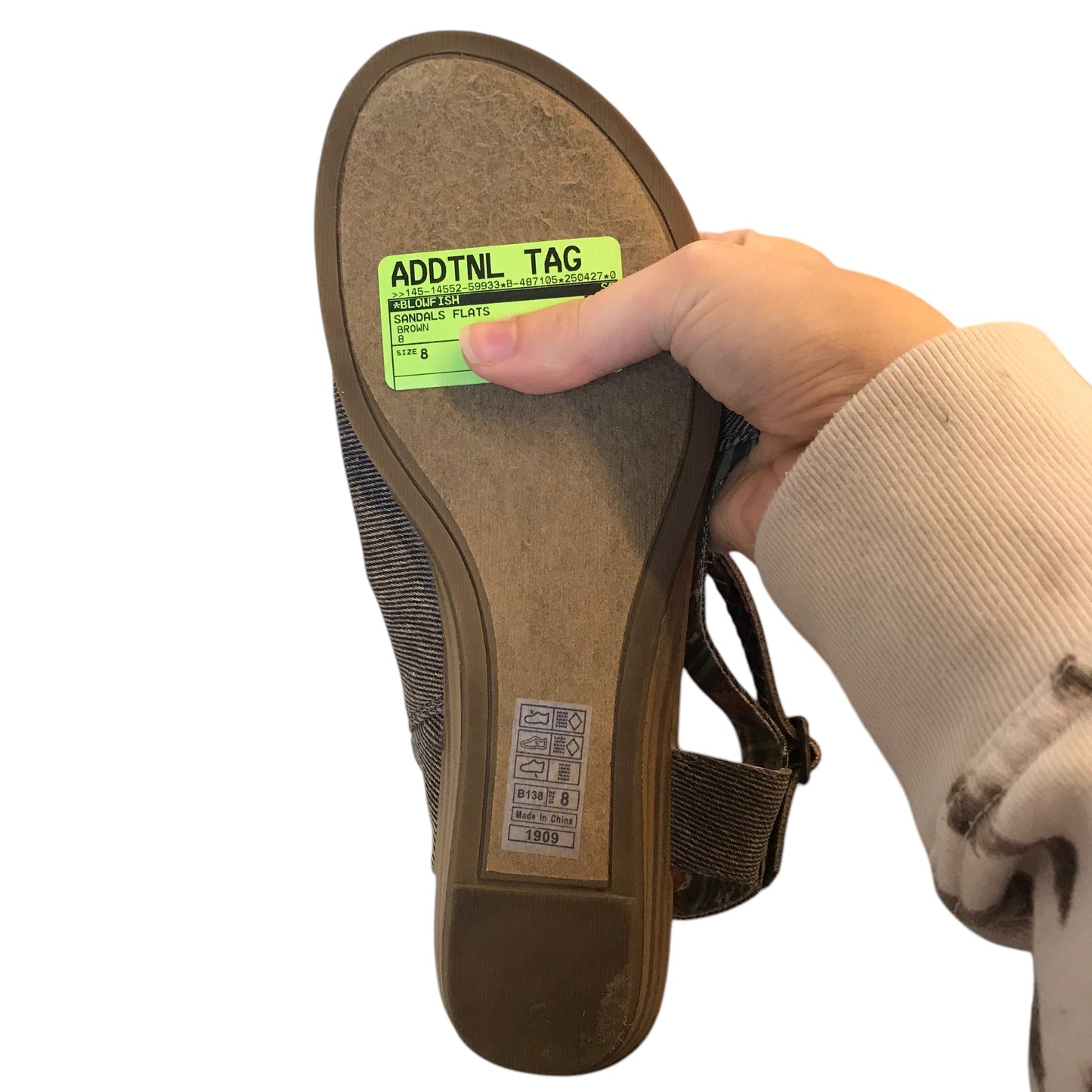 Sandals Flats By Blowfish In Brown, Size:8