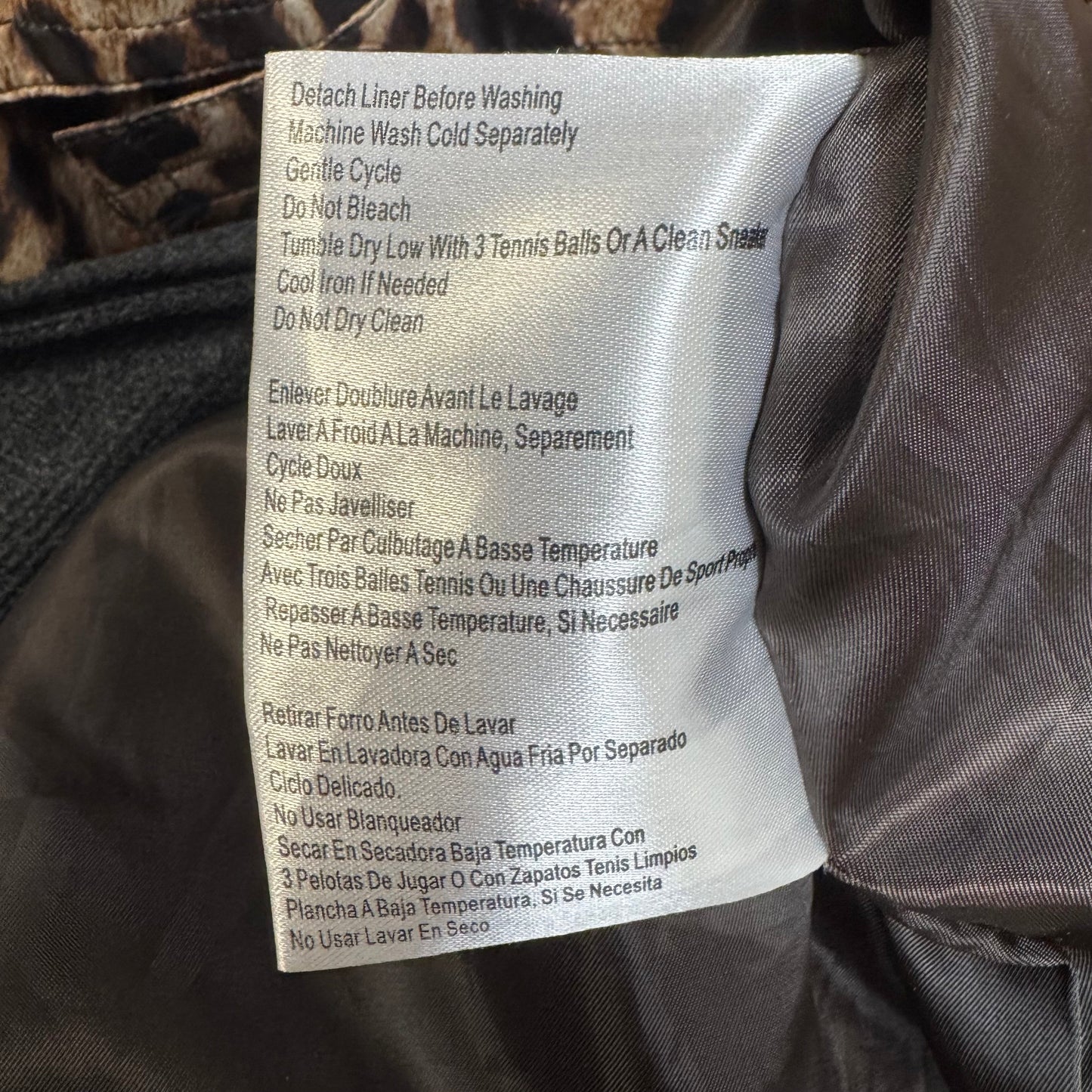 Coat Trench Coat By Michael By Michael Kors In Animal Print, Size: M