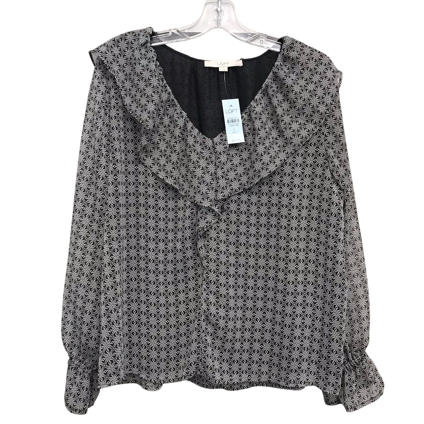 Top Ls By Loft In Black, Size:Lp