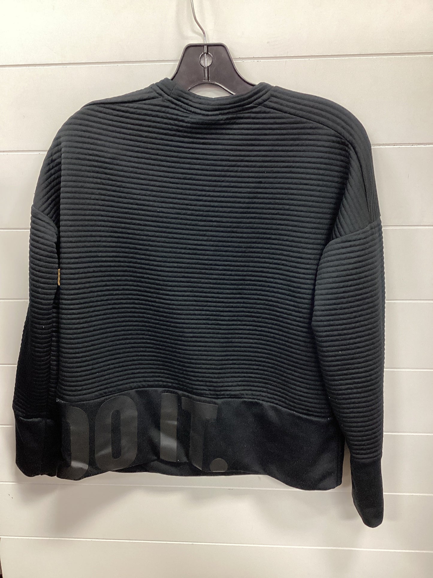 Athletic Top Ls Crewneck By Nike Apparel In Black, Size:Xs