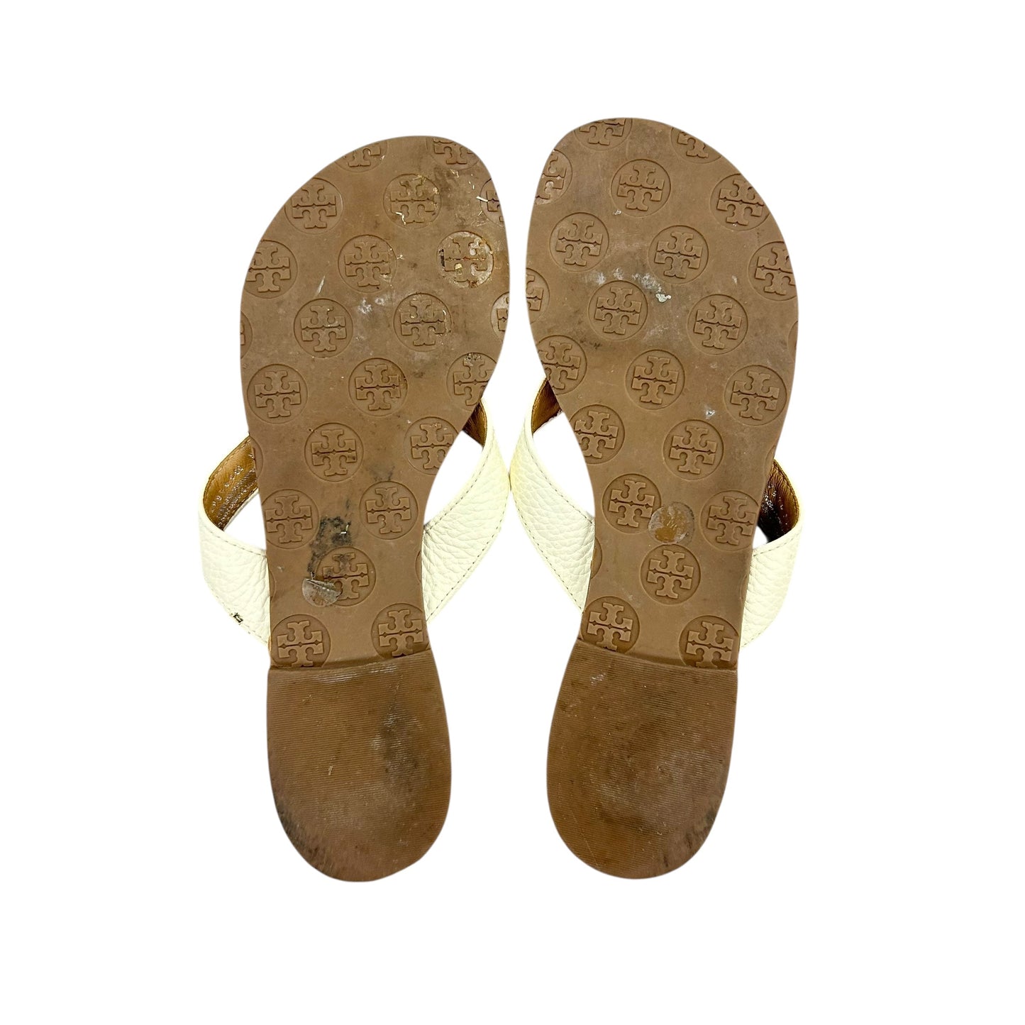 Sandals Designer By Tory Burch In Cream, Size: 7