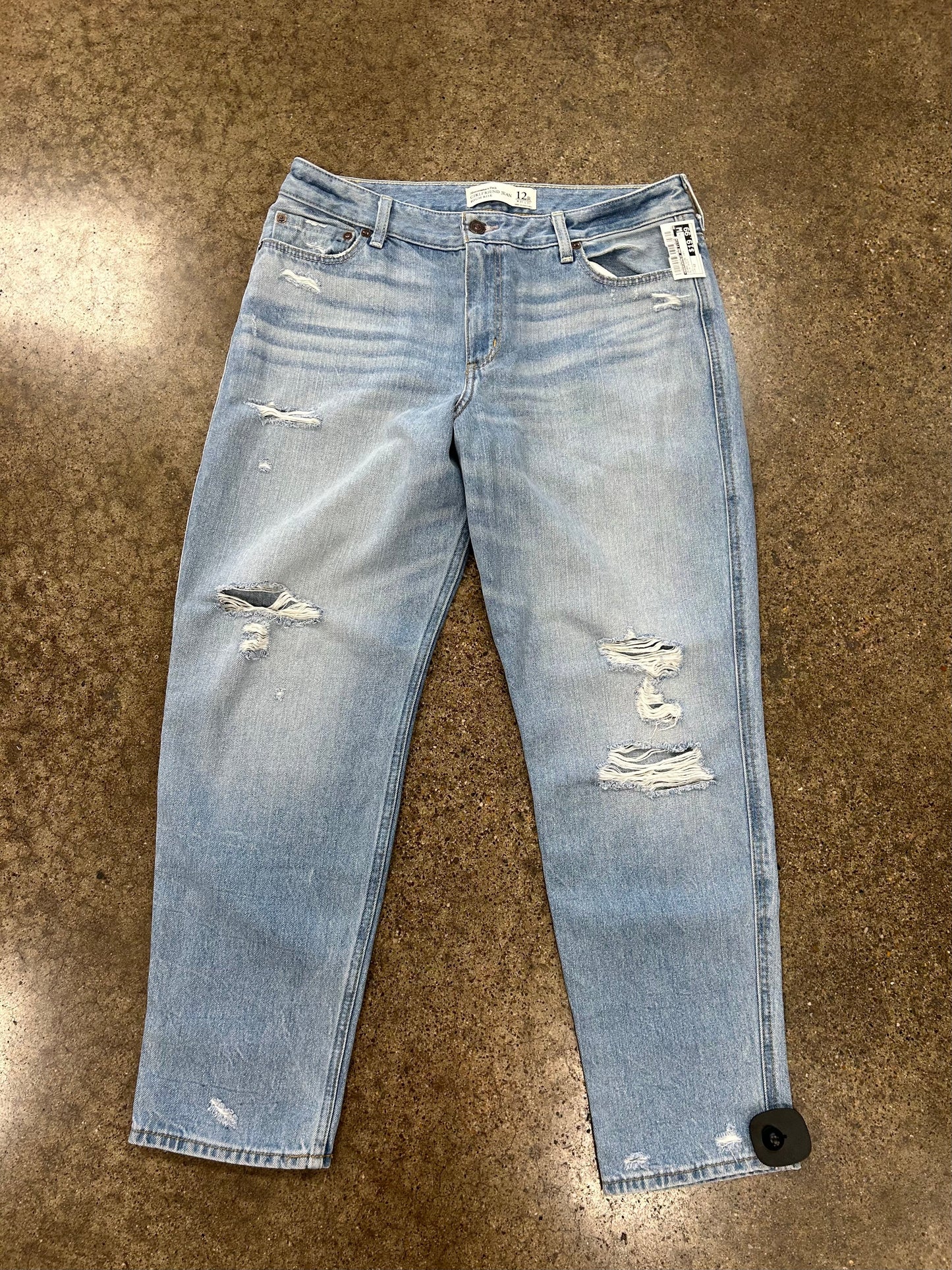 Jeans By Abercrombie And Fitch In Blue Denim, Size:12