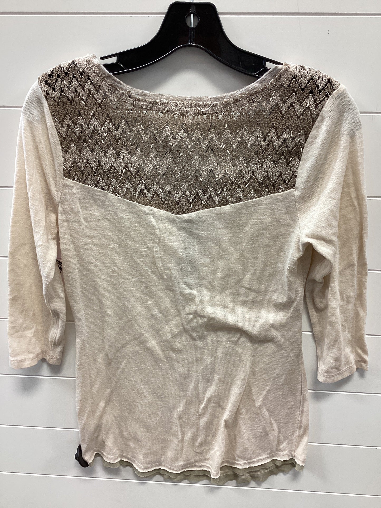 Top Ls By Miss Me In Cream, Size:M