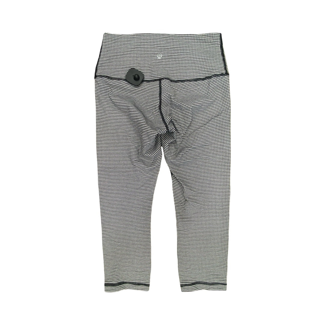 Athletic Capris By Lululemon In Black & White, Size:6