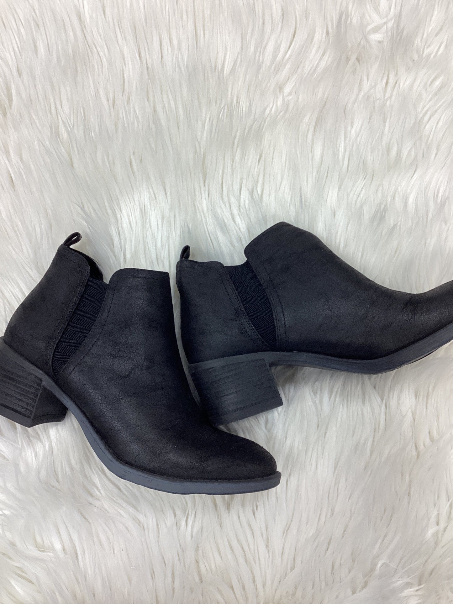 Boots Ankle Heels By Cmc In Black, Size:9