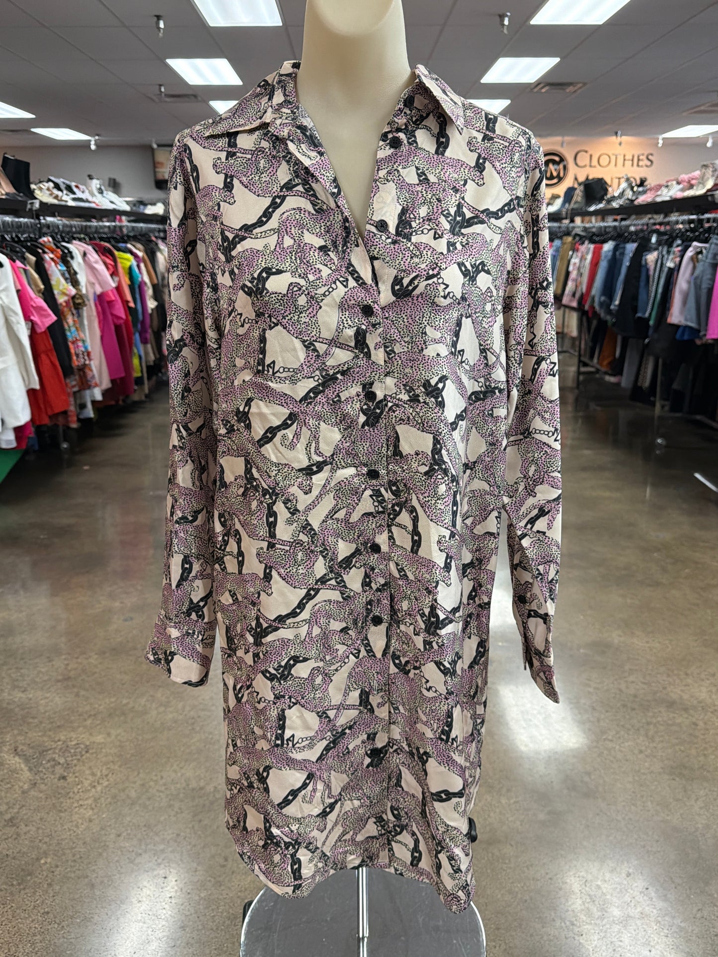Dress Casual Short By Zadig And Voltaire In Pink & Tan, Size:S