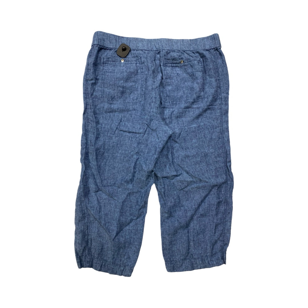 Pants Linen By Pure Jill In Blue, Size:L