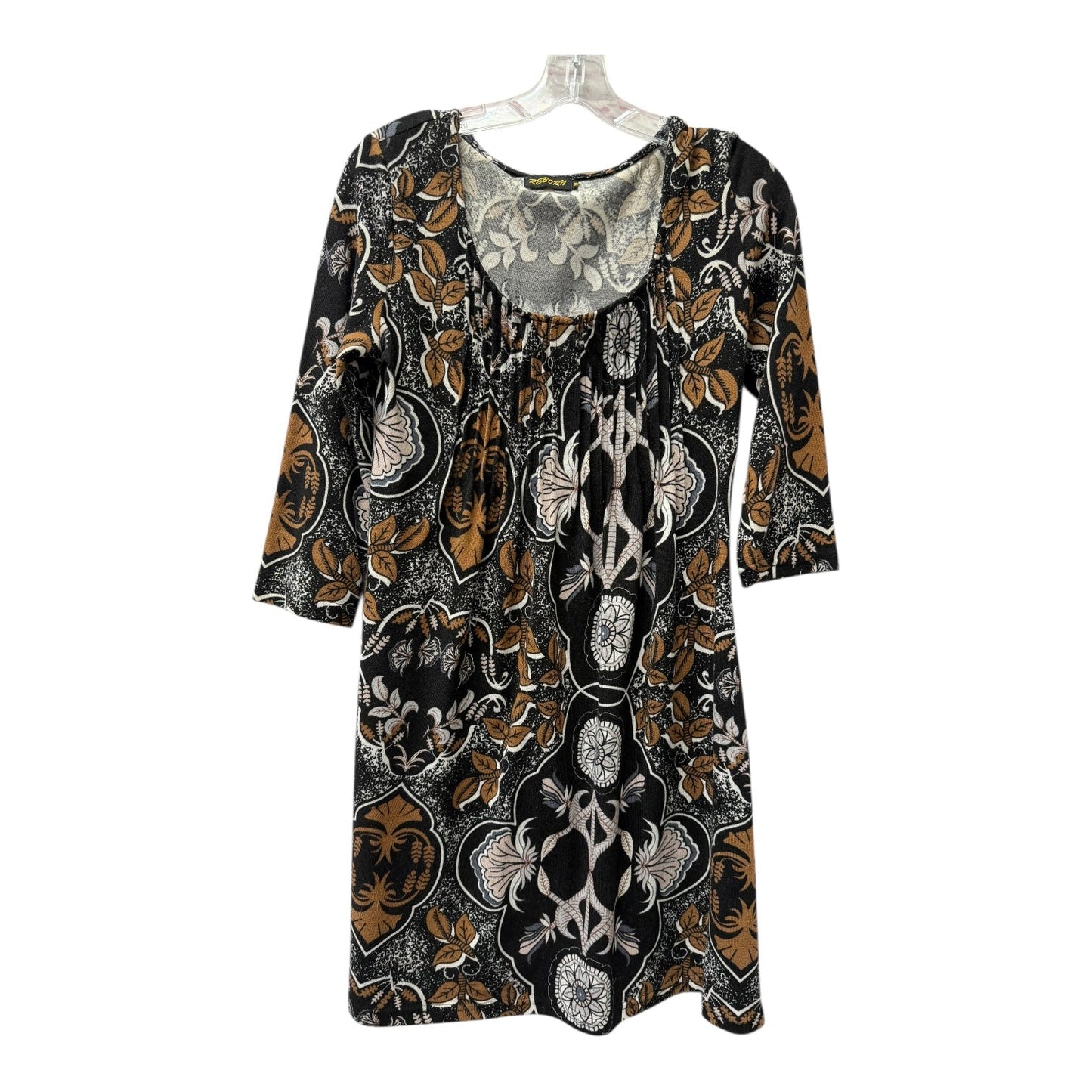 Dress Casual Short By Reborn In Black & Tan, Size:M