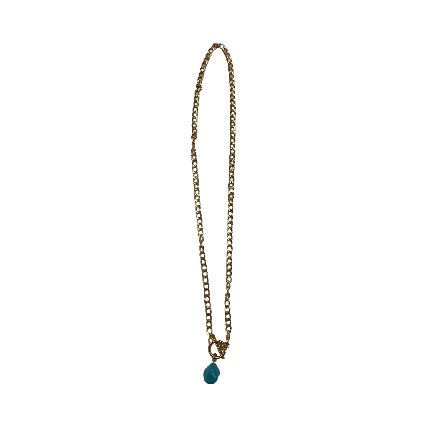 Necklace Pendant By Clothes Mentor In Blue & Gold