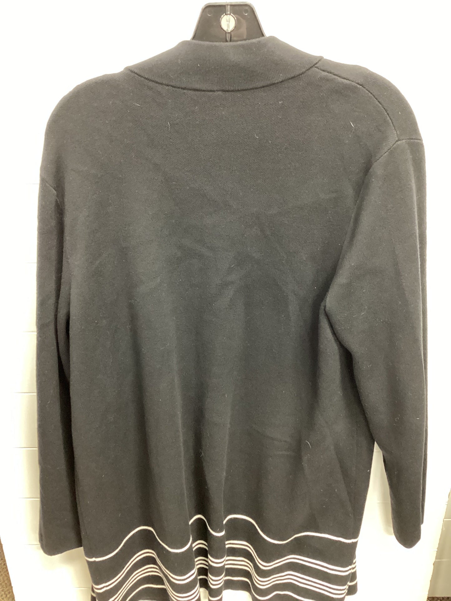 Sweater Cardigan By Ann Taylor In Black, Size:Xl