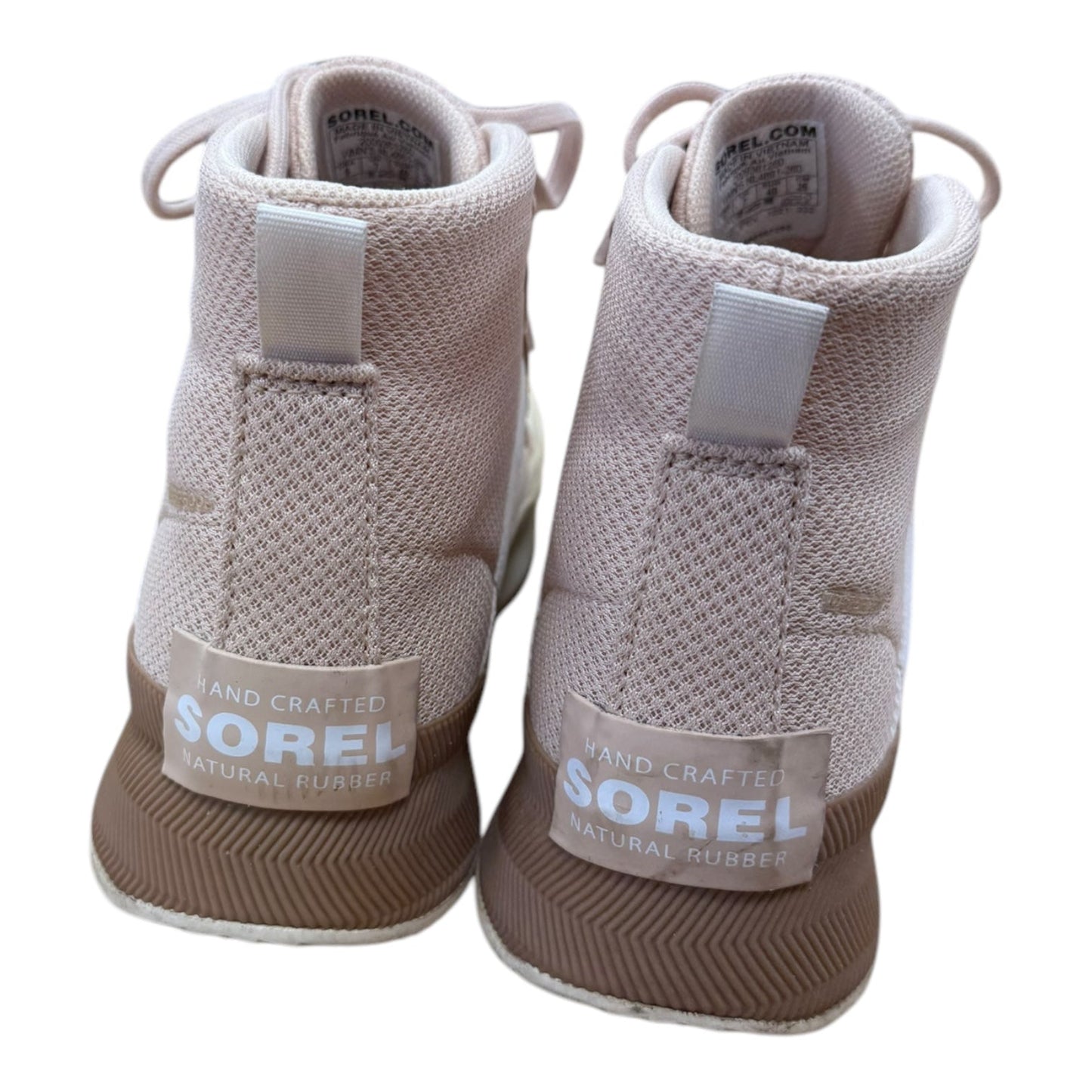 Boots Ankle Flats By Sorel In Peach, Size:9