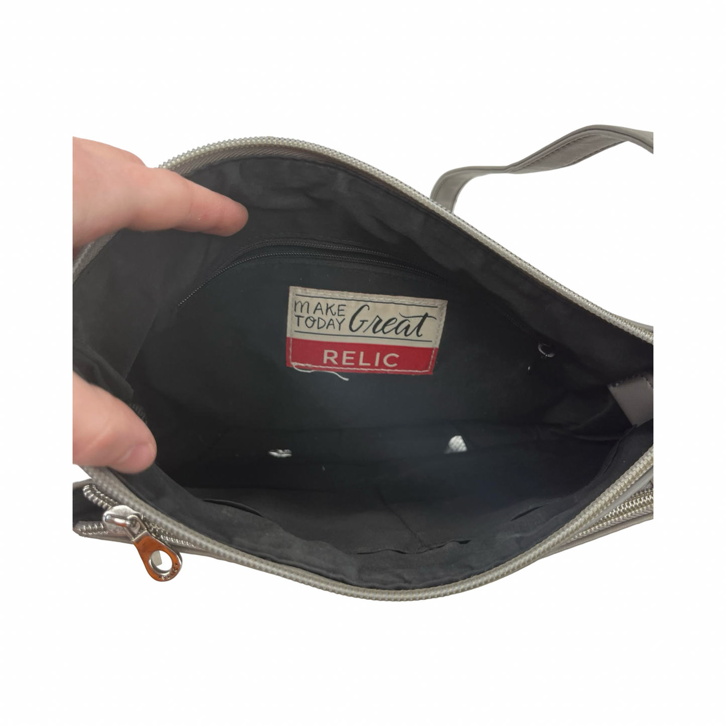 Crossbody By Relic In Grey, Size:Medium
