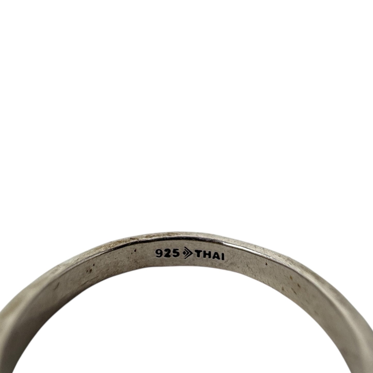 Sterling Silver Hammered Narrow Band Stackable Ring By Silpada, Size: 8