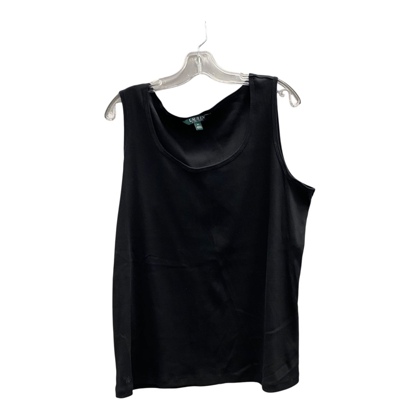 Top Sleeveless By Lauren By Ralph Lauren In Black, Size:2X