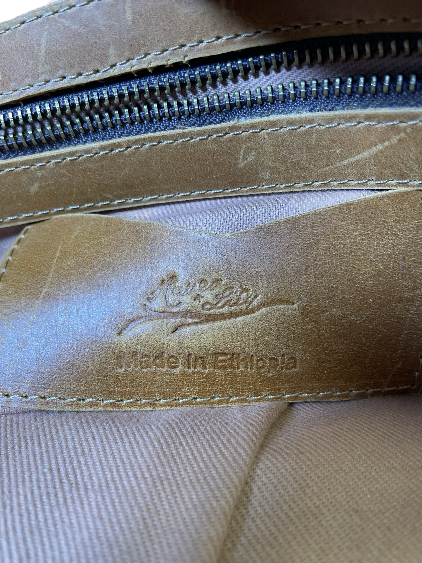 Laptop Bag Leather By RAVEN + LILY, Size: Large
