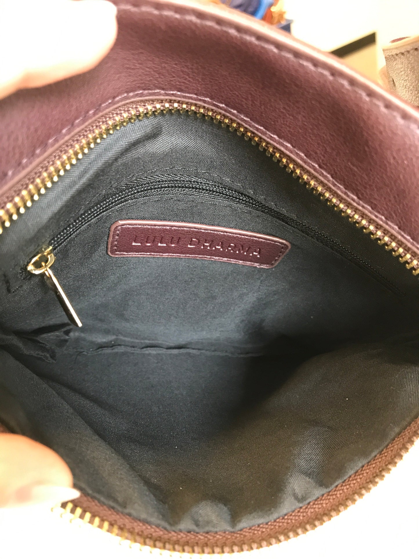 Crossbody By Lulu Dharma In Maroon, Size:Small