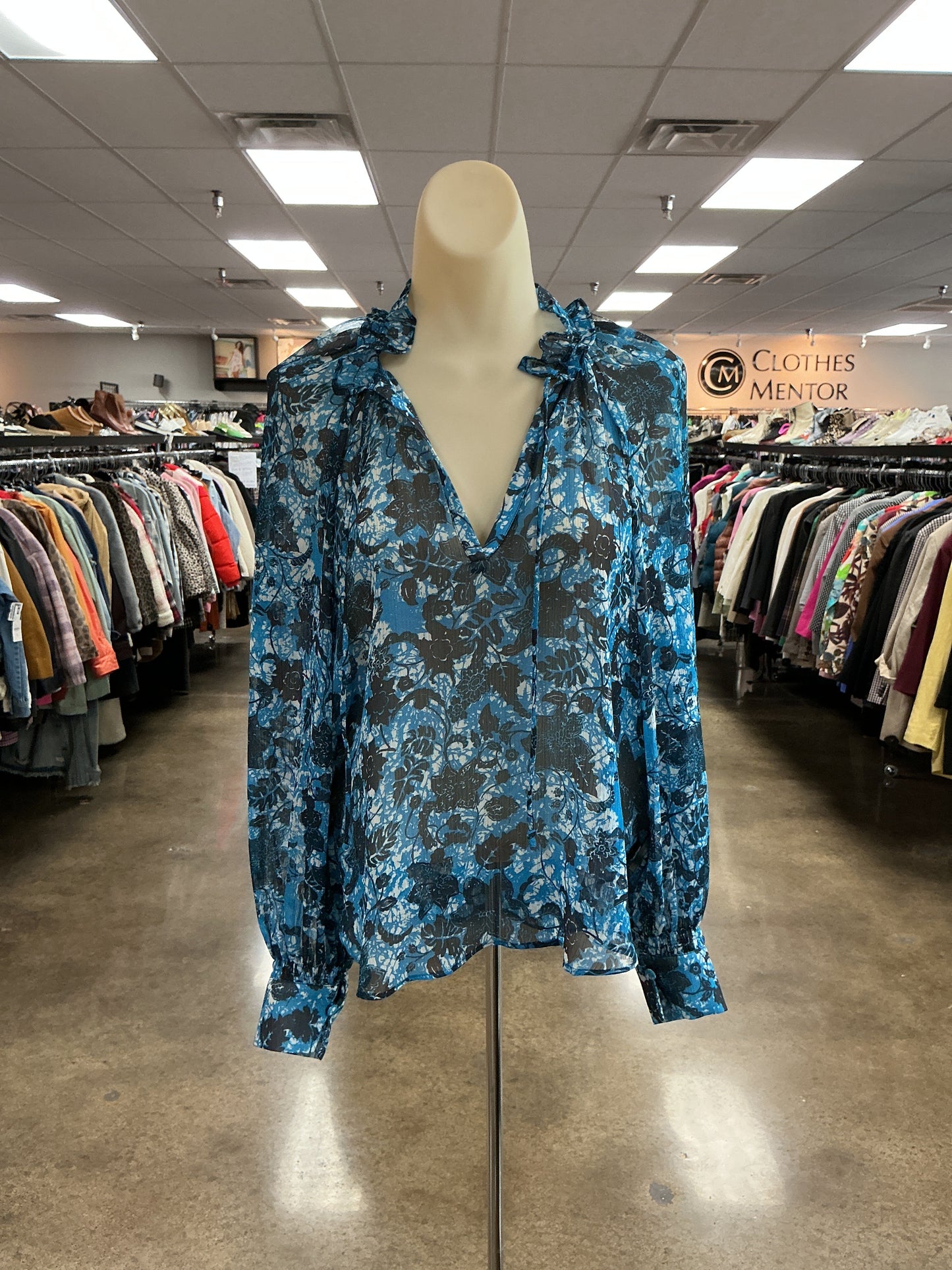 Top Ls By Anthropologie In Blue, Size:Xs