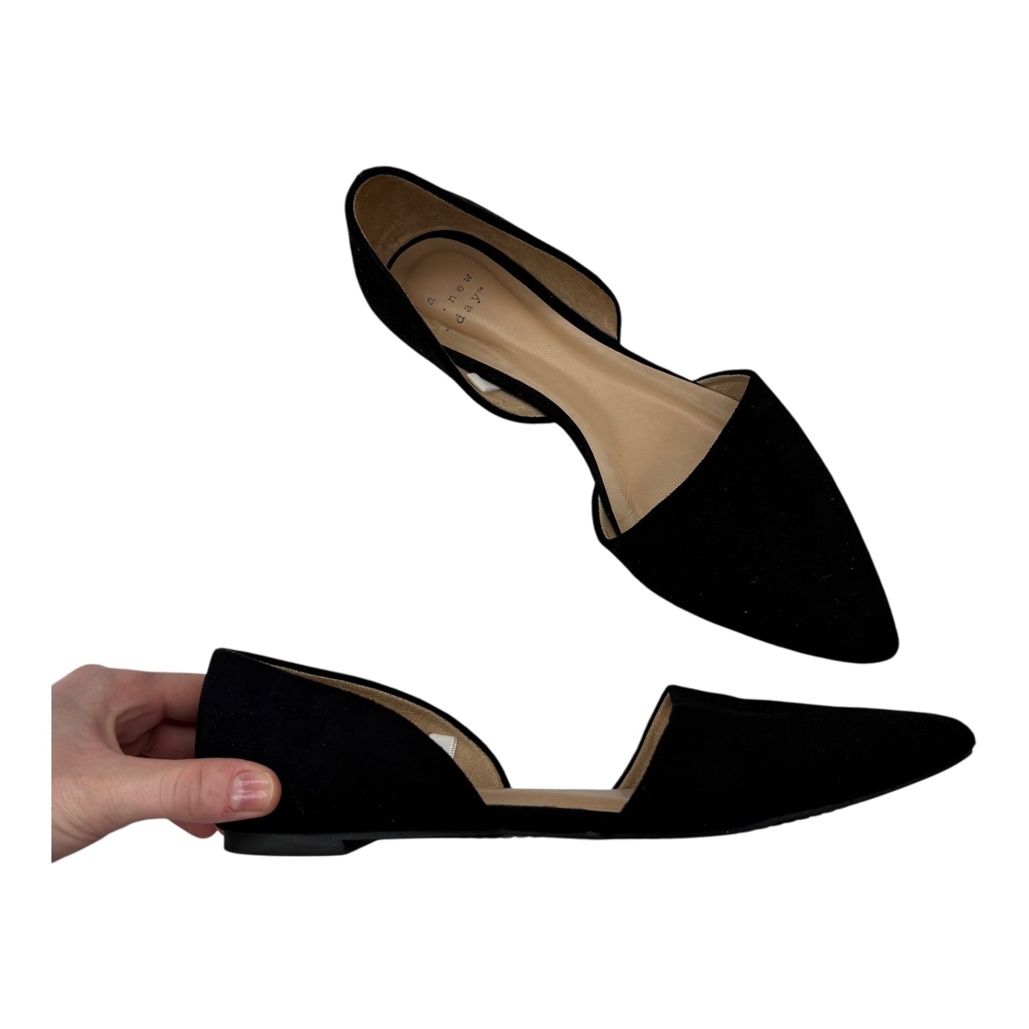 Shoes Flats By A New Day In Black, Size:8