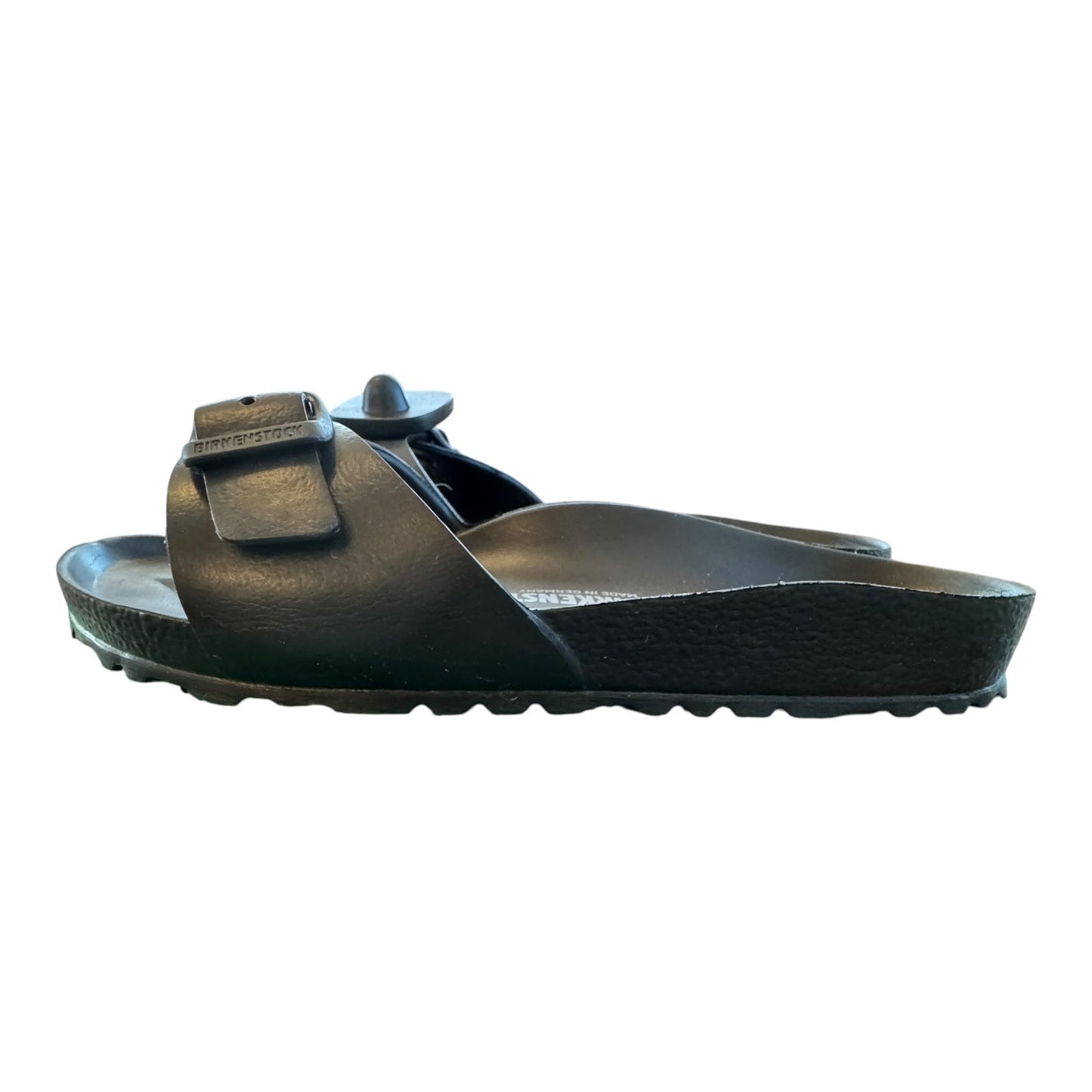 Sandals Designer By Birkenstock In Black, Size:6.5