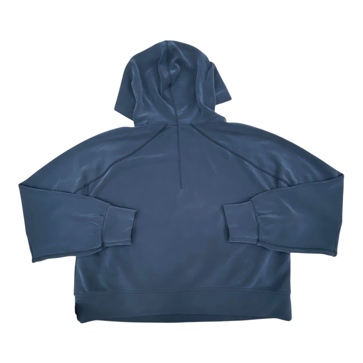 Athletic Sweatshirt Hoodie By Lululemon In Grey, Size:8