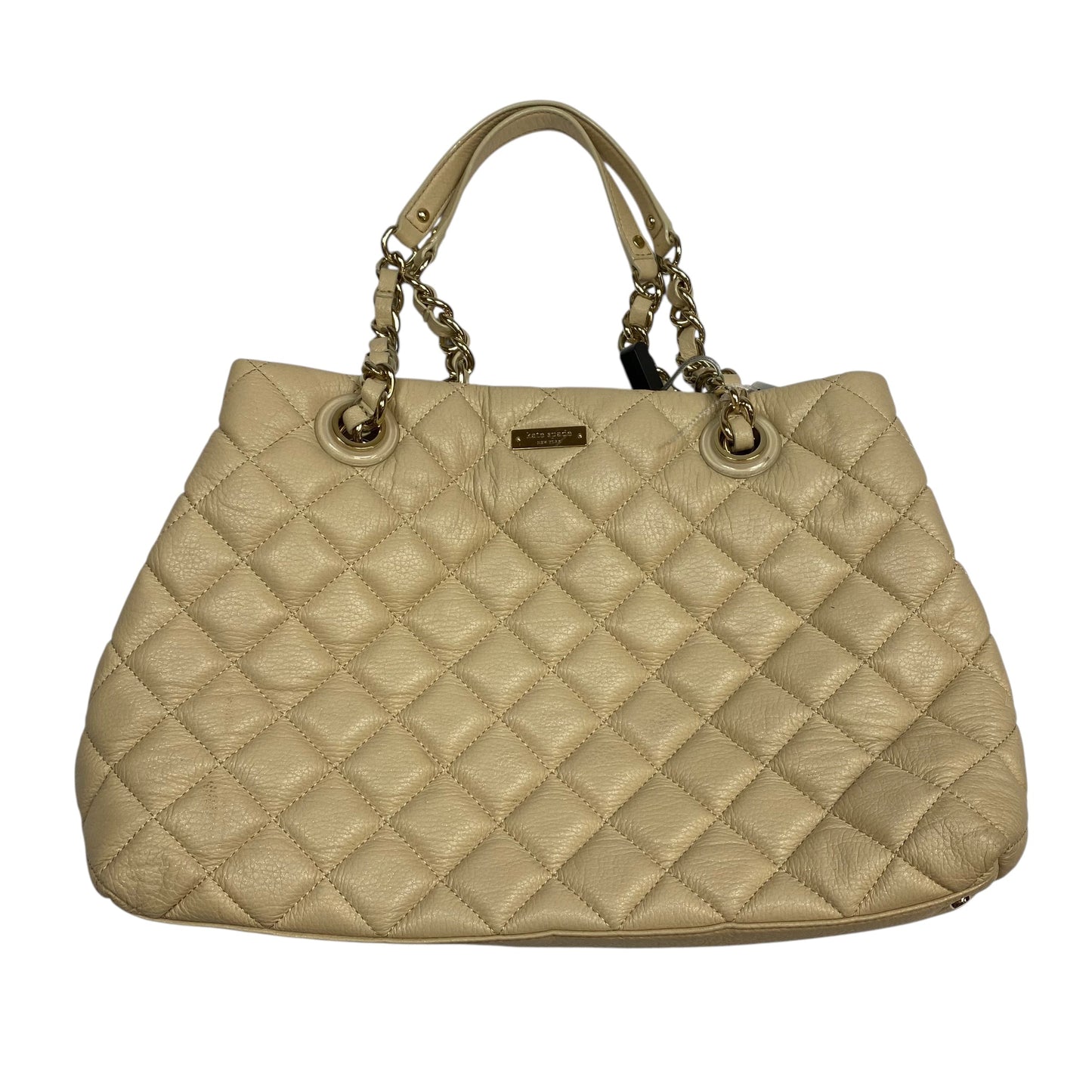 Handbag Designer By Kate Spade In Tan, Size:Large