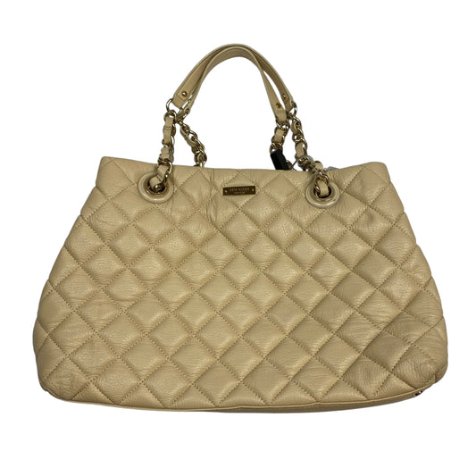 Handbag Designer By Kate Spade In Tan, Size:Large