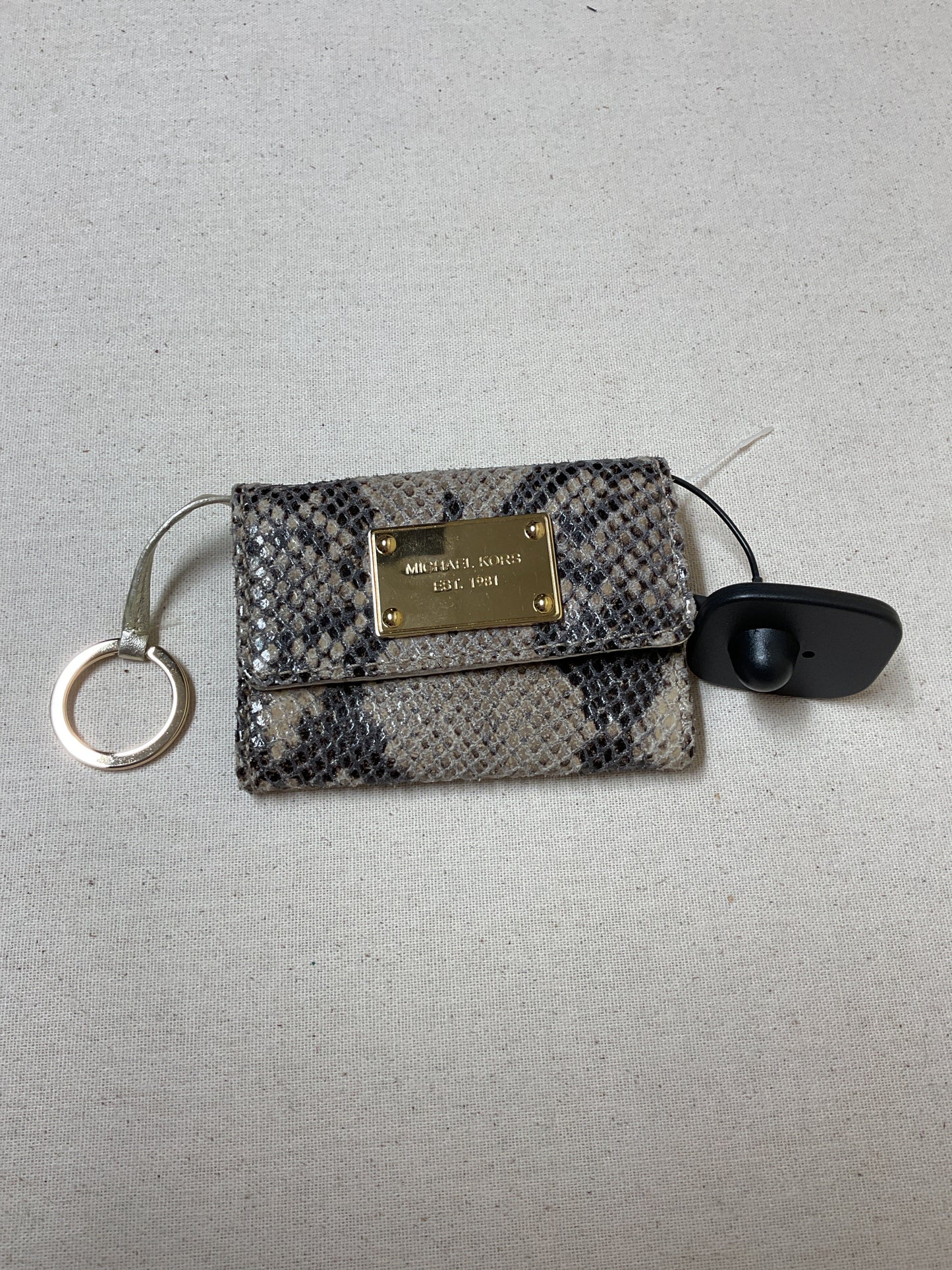 Wallet Designer By Michael Kors In Snakeskin Print, Size:Small