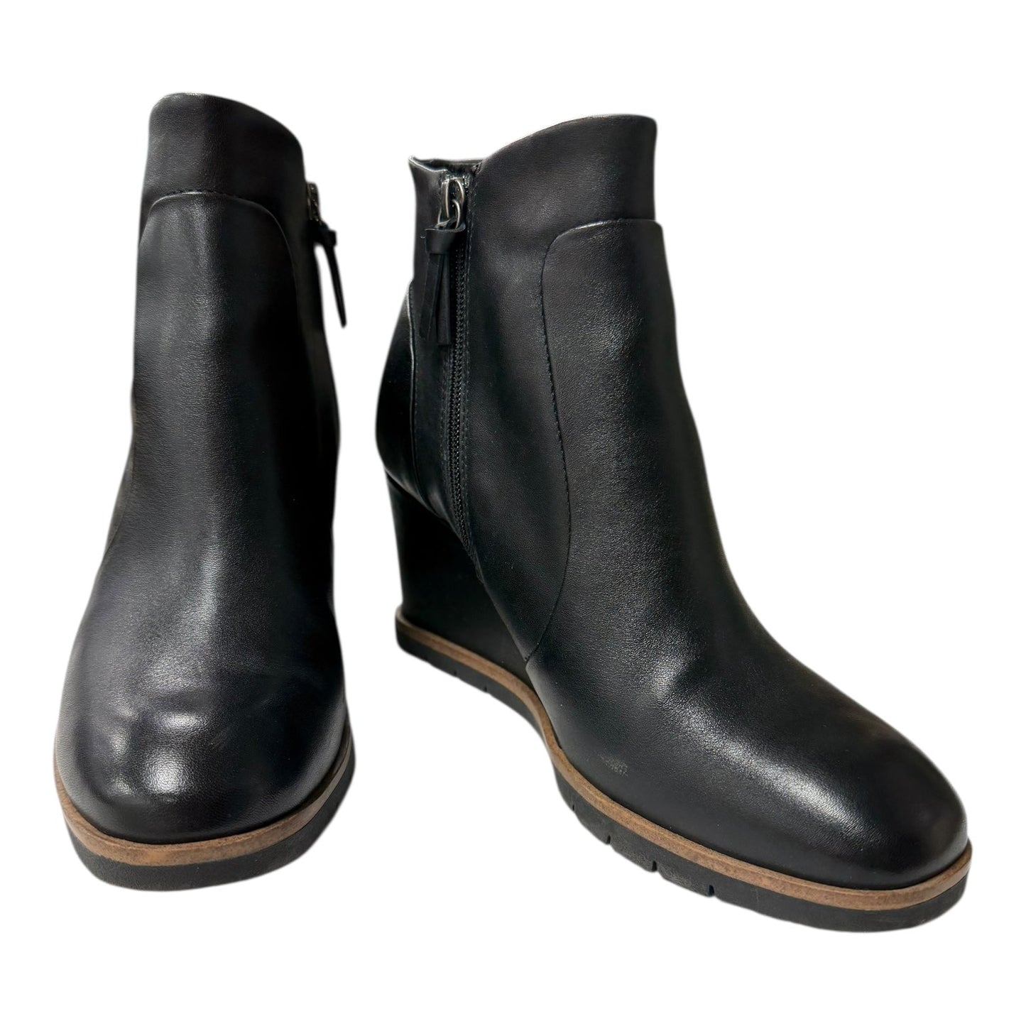 Boots Ankle Heels By Sofft In Black, Size:9.5