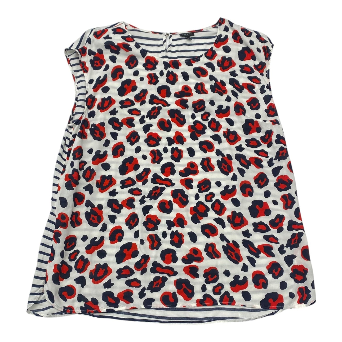 Top Sleeveless By Talbots In Animal Print, Size:Xl