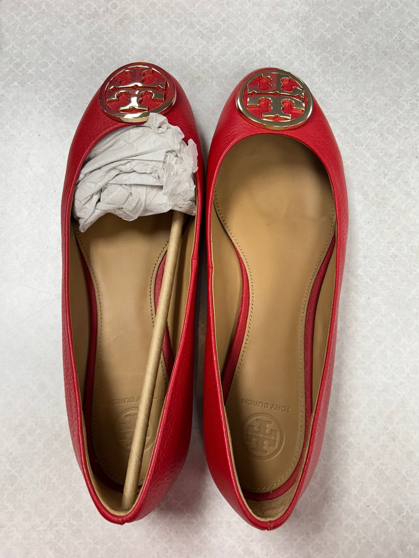 Shoes Designer By Tory Burch In Red, Size:9