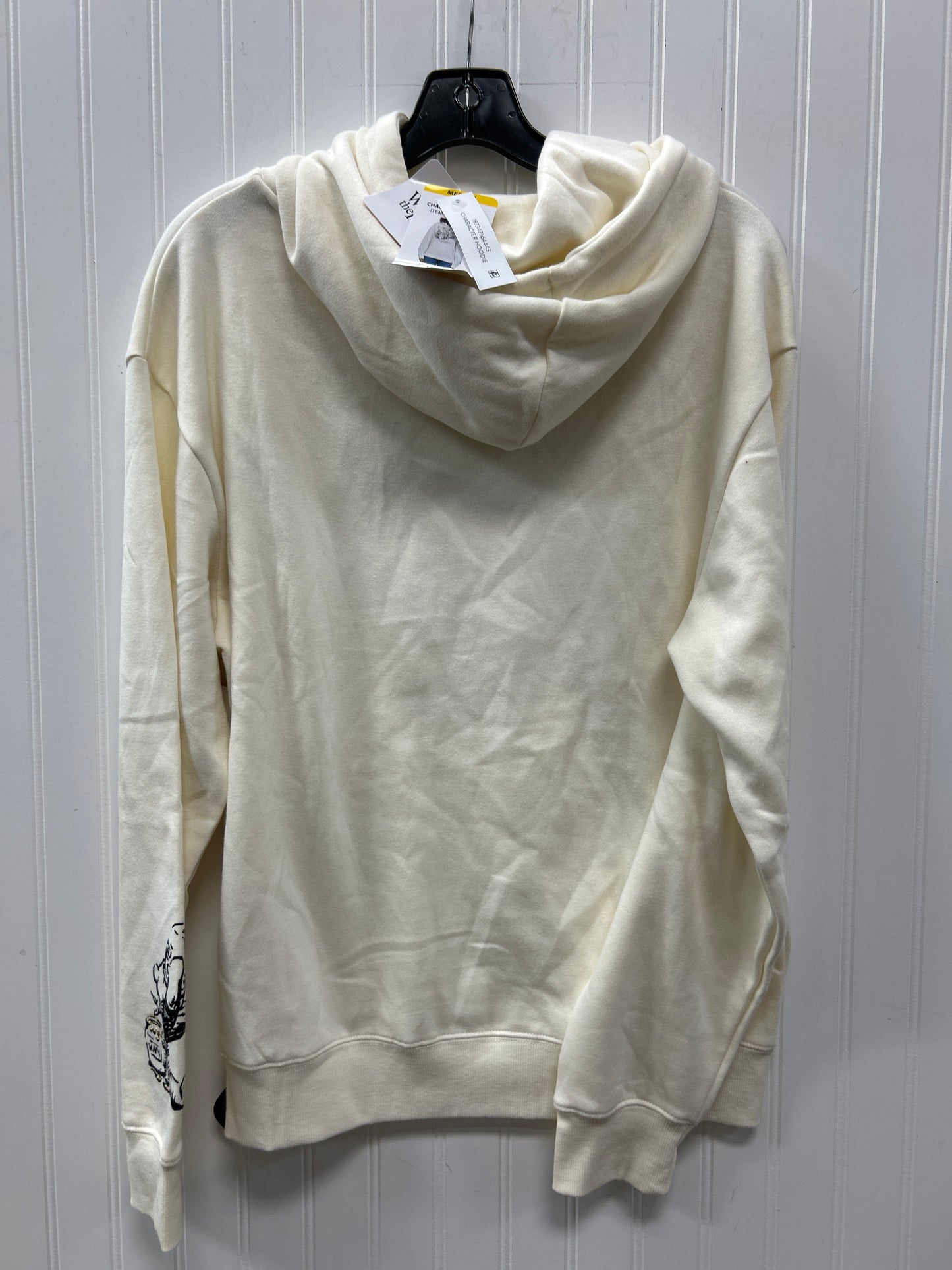 Sweatshirt Hoodie By Disney In Cream, Size:M