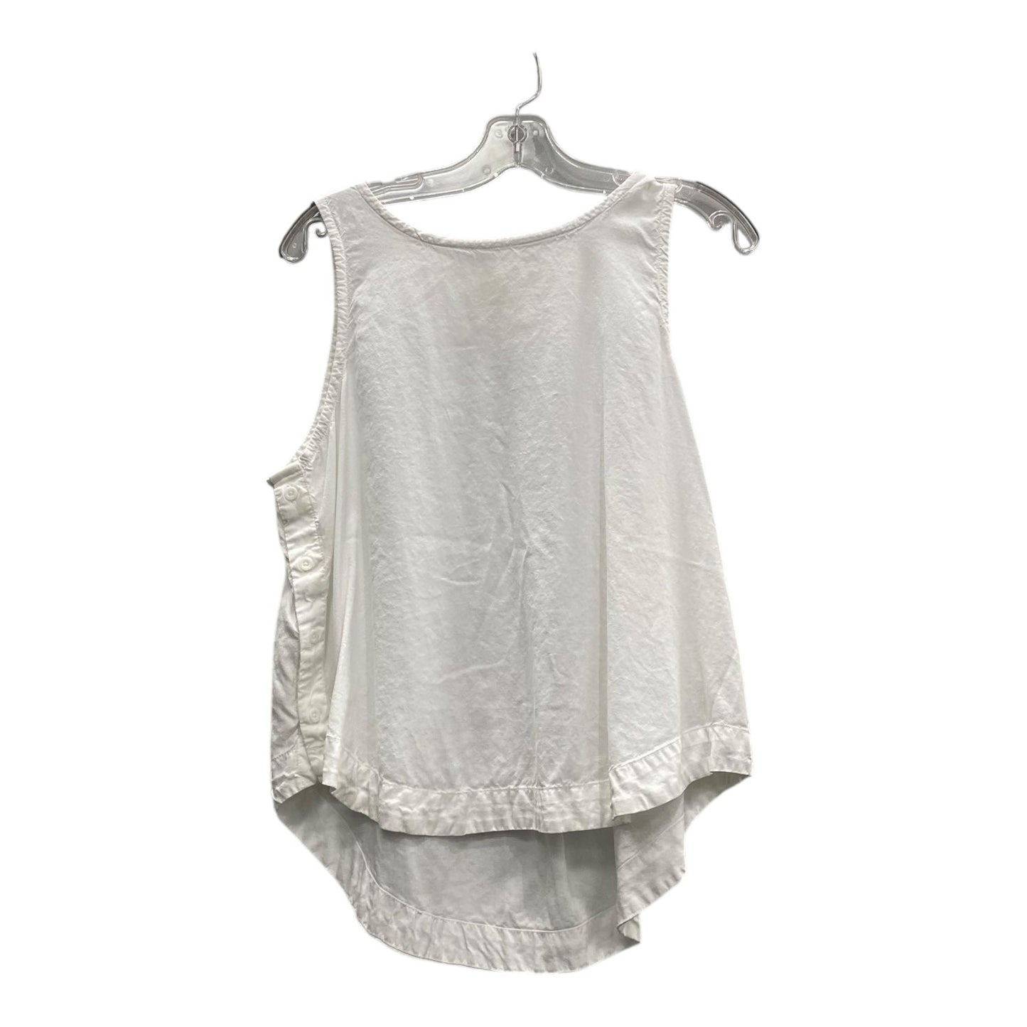 Top Sleeveless By Cloth & Stone In White, Size:L