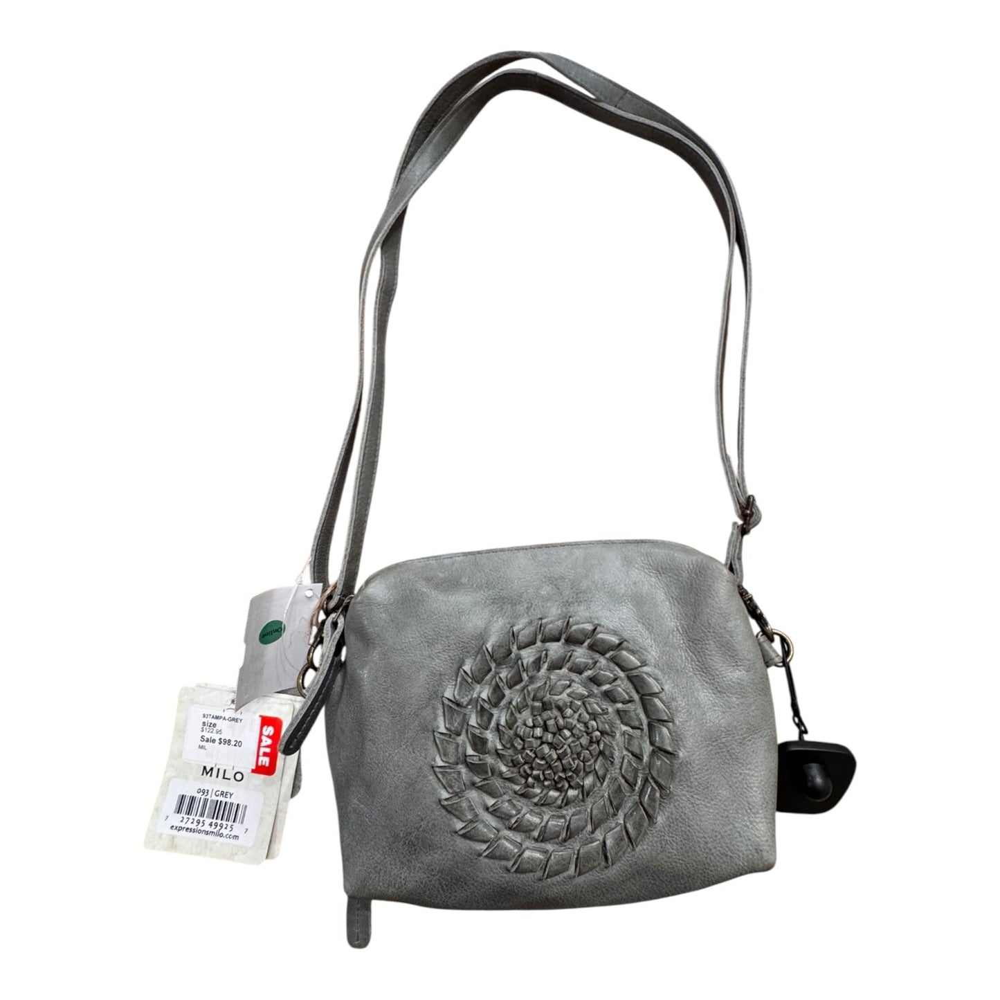 Handbag Leather By MILO In Green, Size:Small