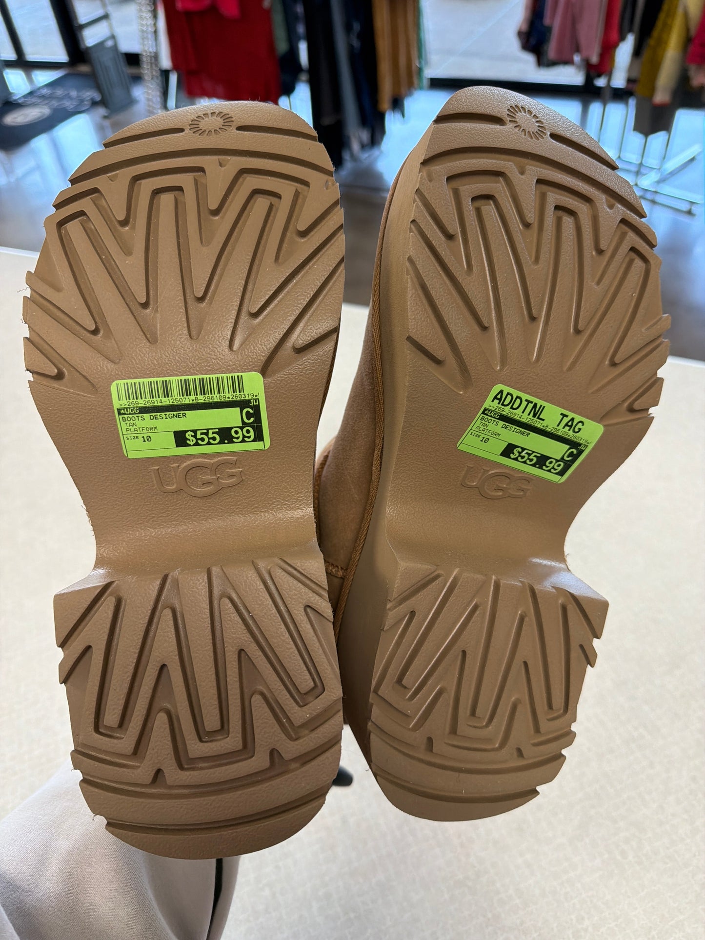 Boots Designer By Ugg In Tan, Size:10